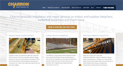 Desktop Screenshot of charronbleachers.com